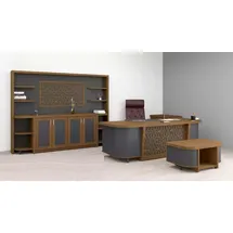 xl moebel gmbh Designer Büro Garnitur Arbeitszimmer, Möbel Luxus Set Schreibtisch, 4tlg