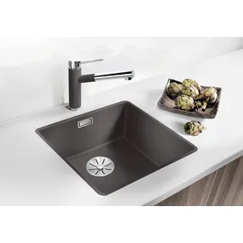 Blanco Subline 400-F felsgrau + Handbetätigung + InFino