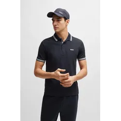 Poloshirt »Paddy«, mit kontrastfarbenen Streifen am Kragen, Gr. XXXL, darkblue402, , 15379534-XXXL