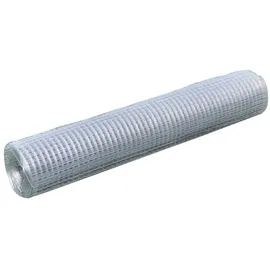 vidaXL Maschendrahtzaun 100 x 100 cm Silber/Stahl