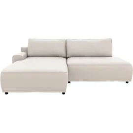 TRENDMANUFAKTUR Eckcouch Polyester 3-Sitzer Grau
