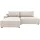 TRENDMANUFAKTUR Eckcouch Polyester 3-Sitzer Grau
