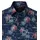 CasaModa Kurzarmhemd mit floralem Print Blau XL
