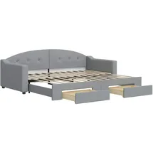 vidaXL Tagesbett 90 x 200 cm Hellgrau