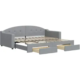 vidaXL Tagesbett 90 x 200 cm Hellgrau