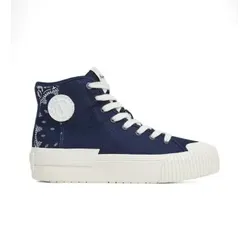 Pepe Jeans für Damen. PLS31554 Turnschuhe Samoi Divided navy (38), Wohnung, Schnürsenkel, Lässig, Marine