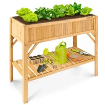 Arebos Hochbeet 119 x 53 x 90 cm Braun