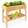 Arebos Hochbeet 119 x 53 x 90 cm Braun