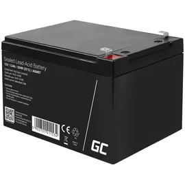 Green Cell Batterie 12 Ah Schwarz AGM07