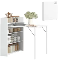Homcom Küchentisch 78,5 x 91 x 90 cm weiß