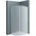doporro Duschkabine 90x90 viertelkreis Dusche Duschabtrennung inkl. flache-Duschwanne ESG-Sicherheitsglas Satiniert Easy-Clean-Beschichtung Ravenna02VS