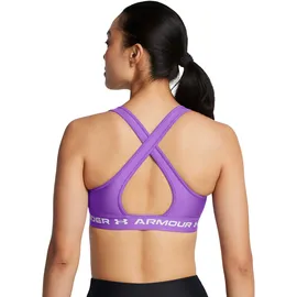 Under Armour Damen Crossback Mid Bra Sport-BH, Undurchsichtige, (525) Lavish/Lavish/White, small - S
