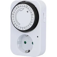 Trendline Wochenzeitschaltuhr Analog Weiß Zeitschaltuhr Max. 3.500 W