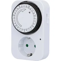 Trendline Wochenzeitschaltuhr Analog Weiß Zeitschaltuhr Max. 3.500 W
