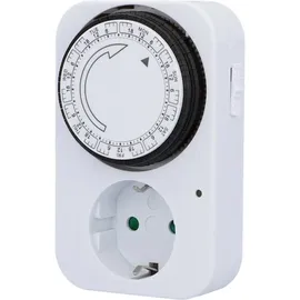 Trendline Wochenzeitschaltuhr Analog Weiß Zeitschaltuhr Max. 3.500 W
