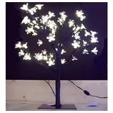 Nipach 64 LED Baum mit Blüten Blütenbaum Lichterbaum warm weiß 45 cm hoch Trafo IP44 Timer Weihnachtsbeleuchtung Weihnachtsdeko Lichterdeko