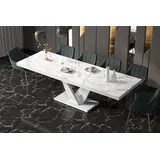 Design Esstisch Tisch HEV-111 ausziehbar 160 bis 256 cm - Naturbelassen
