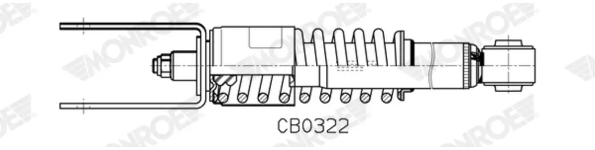 Demper, cabine-ophanging MONROE MAGNUM Cabin MONROE CB0322
