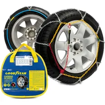 Goodyear Satz von 2 x 9mm Metall Auto Schneeketten Größe 80 mit automatischem Spanner