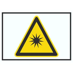 Achtung Optische Strahlung Symbol A4 (210x297mm) Schild