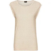 LAURA SCOTT T-Shirt figurumspielende Passform, gemustert, Rundhalsausschnitt Gr. 38,