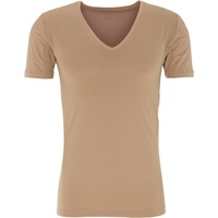 MEY Slim Fit T-Shirt mit V-Ausschnitt, Beige, L