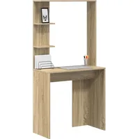 VidaXL Sonoma Eiche Computertisch Holzwerkstoff Mittel Minimalistisch