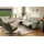 OTTO home 3-Sitzer OTTO HOME "SKAANE Struktur-Sofa, 229 cm, manuelle-u. elektrische Relaxfunktion", grau (hellgrau), B:229cm H:100cm T:100cm, 100% Polyester, Sofas, Relax-Funktion in 2 Sitzen, Kopfteilverstellung, Federkernpolsterung