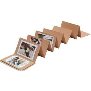 101DIYStudio Fotoalbum zum Einkleben 34 bzw. 54 Seiten, Album zum Gestalten 21 x 15 cm (Für mehr als 30 bzw. 50 Fotos, Fotoalbum Vintage), Kreativ und Einzigartig
