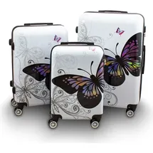 Berwin Design 4-Rollen Cabin L 67 cm / 78 l butterfly/weiß