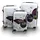 Berwin Design 4-Rollen Cabin L 67 cm / 78 l butterfly/weiß