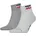 Sneakersocken 2er Pack Grau 35-38