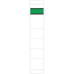 Rückenschild lang schmal weiß NEUTRAL selbstklebend Packung 10 Stück