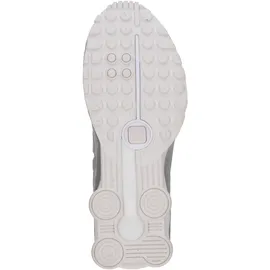 Nike Shox R4 Herren White/White/Bright Crimson/Metallic Silver 44
