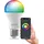 Calex Smart WLAN Lampe, E27, RGB Glühbirne, App-Steuerung, 16 Millionen DIY-Farben, mit Alexa SprachSteuerungg und Google Home