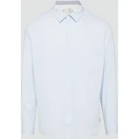 S.Oliver - Regular Fit: Baumwollhemd mit Strukturmuster, Herren, blau,