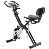 Gotagee Heimtrainer X-Bike magnetische faltbares Fitnessfahrrad Fitnessgeräte drinnen weiß