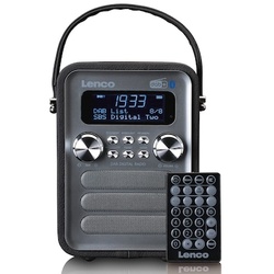 Lenco PDR-051BKSI Tragbares DAB+ FM-Radio m. BT, AUX, Schwarz