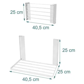 Relaxdays Magnetischer Wäschetrockner 0 m Weiß