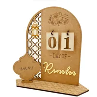 2023 Ramadans Adventskalender Holz Countdown Kalender Eid Mubaraks Adventskalender, Eid Ramadans Mubaraks Adventskalender Dekorationen Ornament Supplies