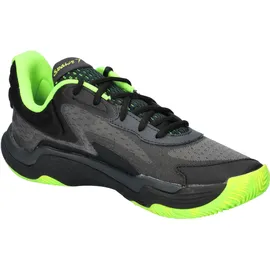 Under Armour Unisex Basketballschuhe Spawn 7 3028461-004 42.5 - Black/HYPER GREEN/Metallic Black - 42.5