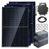 1760W Balkonkraftwerk mit Speicher, Balkonkraftwerk 800W Komplett Steckdose mit anker solix solarbank e1600, 3,2KWH Speicher