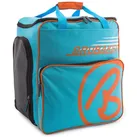 BRUBAKER Sporttasche Skischuhtasche, Skitasche für Skistiefel (1-tlg., reißfest und schnittfest), Komfort Stiefeltasche mit Rucksackfunktion für Skischuhe, Helmtasche blau|orange|schwarz