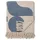 Bloomingville Agno Plaid 130 x 160 cm Blau/Beige
