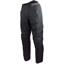 ROLEFF RACEWEAR Roleff Unisex Erwachsene 451km Schwarze Motorradhose mit herausnehmbarem Thermofutter Protektoren und Weitenverstellung für Somme, Schwarz, M Kurz EU