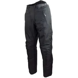 ROLEFF RACEWEAR Roleff Unisex Erwachsene 451km Schwarze Motorradhose mit herausnehmbarem Thermofutter Protektoren und Weitenverstellung für Somme, Schwarz, M Kurz EU