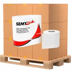 Toilettenpapier, 3-lagig, weiss, 100 % Zellstoff ST-88011 , 1⁄2 Palette = 272 Packungen à 4 x 200 Blatt