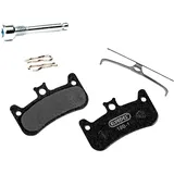 Elvedes Formula Cura 4 Bremsbeläge Cycle/MTB/E-Bike/MTB/Straße, Erwachsene, Unisex, Schwarz, Standard