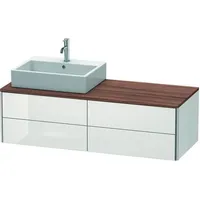Duravit XSquare Waschtischunterschrank, 4 Schubkästen, links, weiß hochglanz