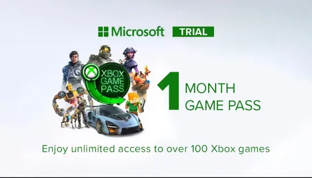 Xbox Game Pass 1 Monat Xbox (Nur neue Konten)